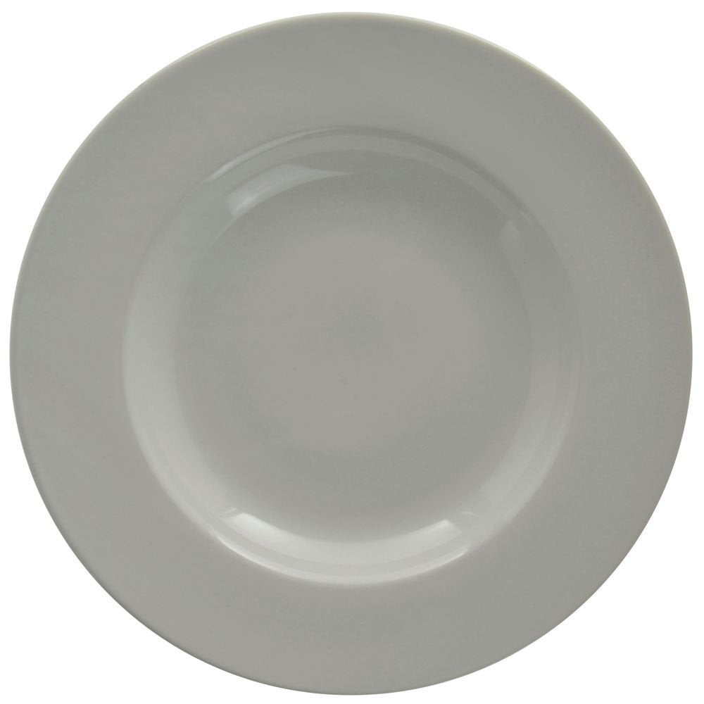Pasta Bowl with Rolled-Edge 20 Ounce Bright White Stoneware 12 Per Case by HUBERT – 20.0 ounces, Stoneware, Bright White, Pack of 12, Model BWWRC-120-HUB