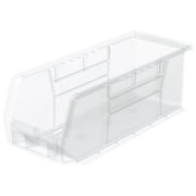 Akro-Mils Clear / 11-Inch x 4-Inch x 4-Inch / Storage Bins Only Open Storage Bins
