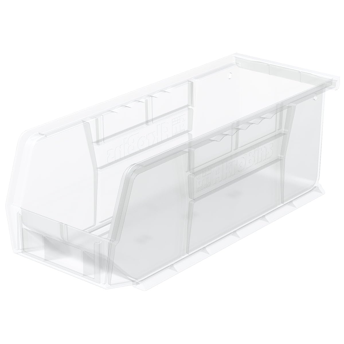 Akro-Mils Clear / 11-Inch x 4-Inch x 4-Inch / Storage Bins Only Open Storage Bins