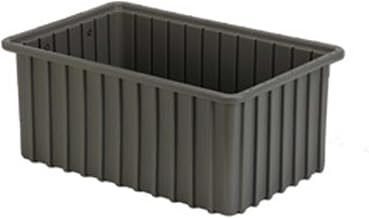LEWISBins Divider Box, 16-1/2" x 10-7/8" x 7", Gray, Lot of 6