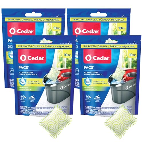 O-Cedar Citrus / 10 Count (Pack of 4) / 4 Floor Cleaners