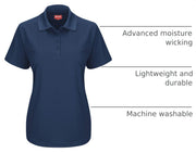 Red Kap X-Large / Navy / Short Sleeve Performance Knit Pocketless Core Polo Polos