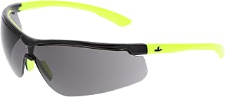 MCR Safety Klondike KD7 Series Low Profile Safety Glasses with Zero Removable Parts in Black/Gray Frame or Hi-Vis Lime Frame