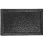 Cal-MIL Rectangular Melamine Platter Faux Slate Collection 21L x 13W by CAL MIL PLASTIC PRODUCTS INC – Large, Plastic, Black, Model 688640193681