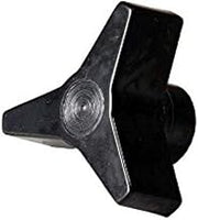 ALFA International B-026 Star Shaped Meat Table Support Knob, Black