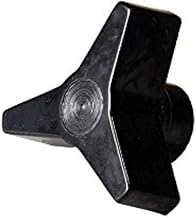 ALFA International B-026 Star Shaped Meat Table Support Knob, Black