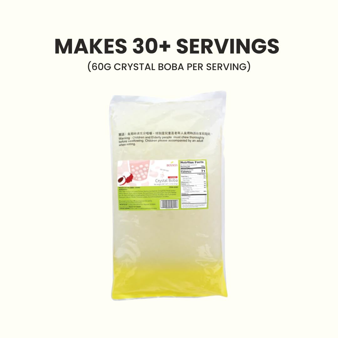 Crystal Boba (Lychee) by Bossen – 4.4 pounds, Model O7-06OA-2NYP