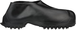 TINGLEY Winter-Tuff 1350 Ice Traction Overshoe, Extra-Large, Black | Injection molded, Seamless construction for 100% waterproof protection, Cleated/studded outsole, Waterproof, Plain Toe
