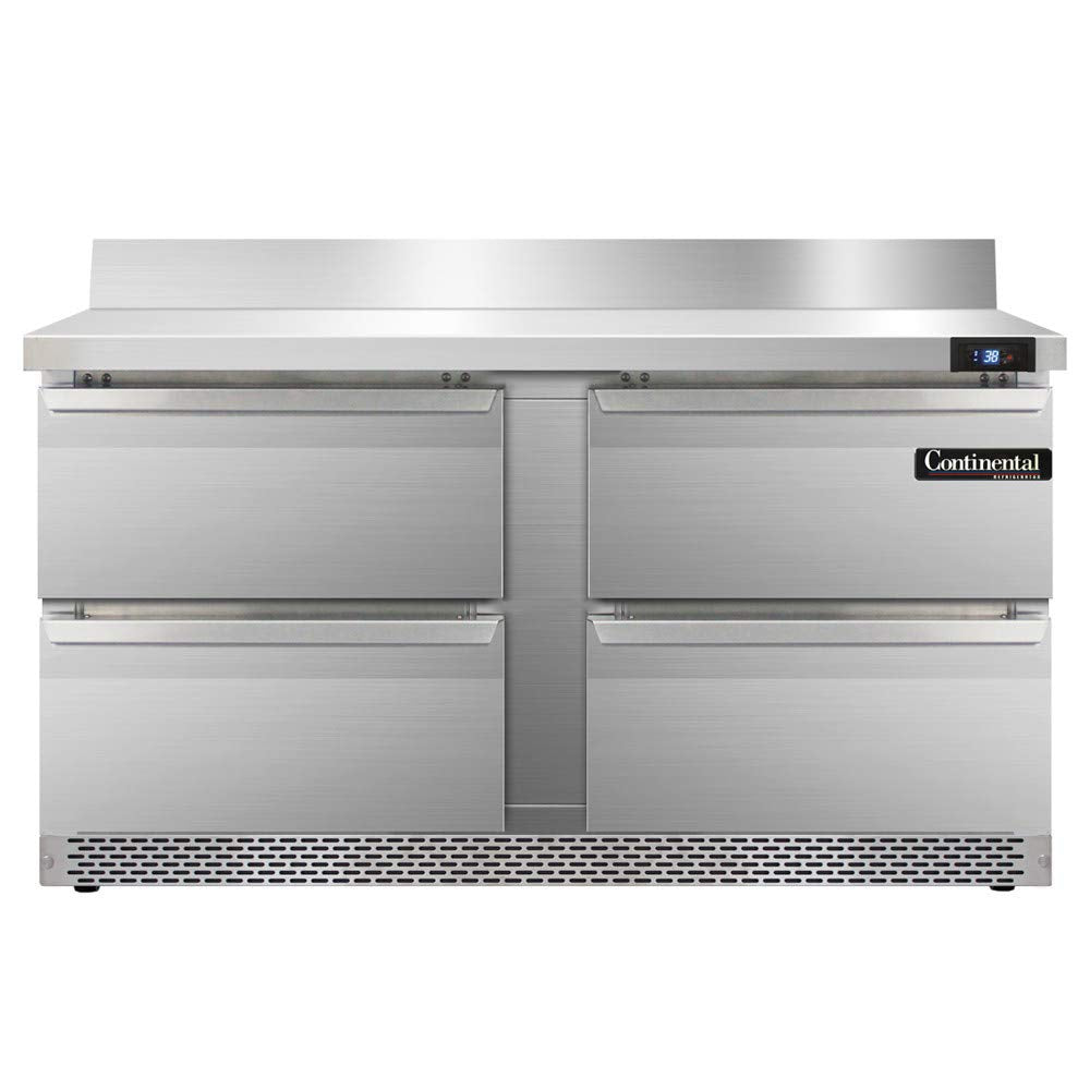 SW60-BS-FB-D Two Section Work Top Refrigerator 60" W by Continental Refrigerator – 17.0 cubic_feet, Model r290