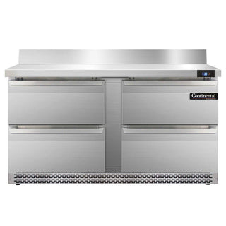 SW60-BS-FB-D Two Section Work Top Refrigerator 60" W by Continental Refrigerator – 17.0 cubic_feet, Model r290