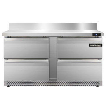 SW60-BS-FB-D Two Section Work Top Refrigerator 60" W by Continental Refrigerator – 17.0 cubic_feet, Model r290