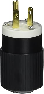 Hubbell 520SP Plug, 20A, 125V, Select-Spec, 5-20P, Black
