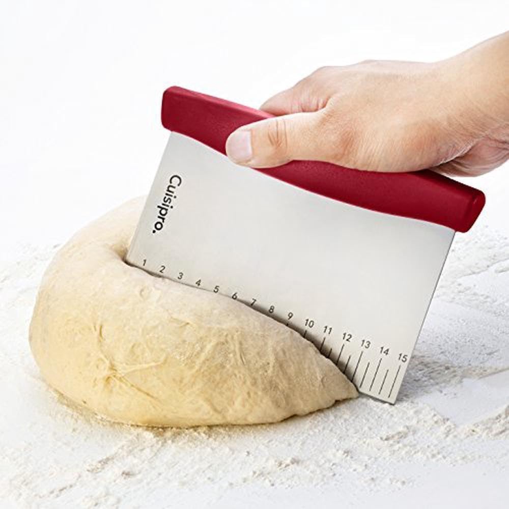Dough Cutter by Cuisipro – Medium, Stainless Steel, Red, Model 747366