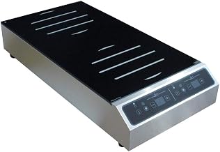 Equipex GL2-7000F Adventys Electric Countertop Induction Range with (2) 8" Burners (3500 Watts Per Burner), Front to Back Design
