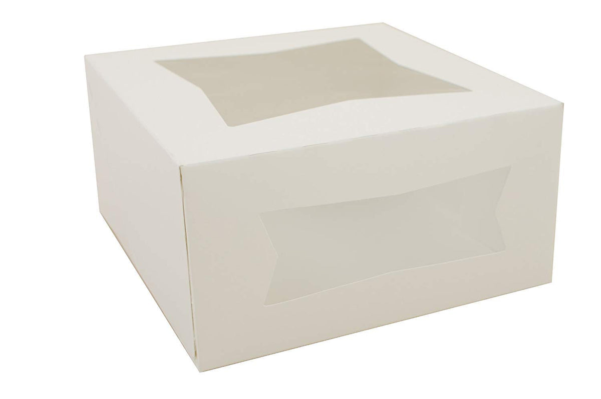 Southern Champion Tray Paperboard White Window Bakery Box by ESSN – 4.0 liters, Cardboard, White, Pack of 200, Model 24053