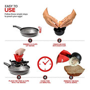 Modern Innovations 4 Egg Cups Tray / Stainless Steel / 4.0 cups Egg Poachers