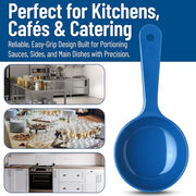 Carlisle FoodService Products 8 Ounces / Blue / Flat Cooking Spoons