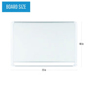 MasterVision White / 48"W x 72"H / Lacquered Steel Dry Erase Boards