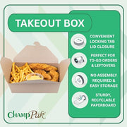 SOUTHERN CHAMPION TRAY Kraft / 7-3/4" x 5-1/2" x 2-1/2" / 4.0 liters Boxes