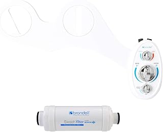 Brondell LH-22 SouthSpa Dual Temperature and Dual Nozzle Bidet Attachment with SWF44 Premium Carbon Water Filtration System Bundle