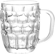 Libbey Glass 19.25 Ounce Dimpled Beer Stein Mug, Set of 24