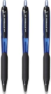 Uni-Ball Jetstream SXN-101-7N Retractable Rollerball Pens - 0.7mm Nib Tip - Blue Ink - Pack of 3