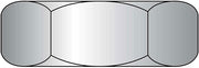 External Tooth Lock Nut, 10-32, Steel, Zinc, 100 Pack