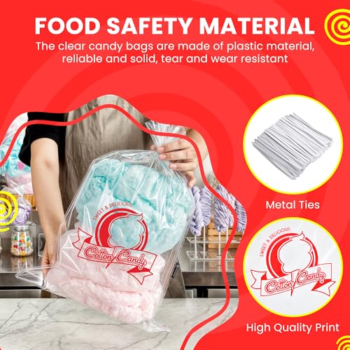 Stock Your Home 100 / 100 Count / Clear Cotton Candy