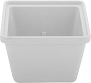 G.E.T. Enterprises White 28 oz. Square Crock, Break Resistant Dishwasher Safe Melamine Plastic, Round & Square Crocks Collection ML-148-W (Pack of 1)