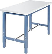 Global Industrial Production Workbench Return - Plastic Laminate Square Edge - Blue, 48" W x 24" D