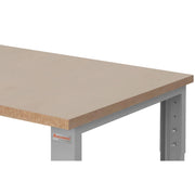 Table & Workbench: 1" Thick Shop Top by BenchPro – 24" D x 48" L, Steel, Grey,wood, Model FPB2448