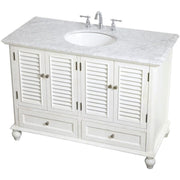 Elegant Decor 48" - Single / White / Contemporary Bathroom Vanities