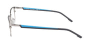 Eyeglasses 048 Satin Silver/Cerulean by Flexon – 54/17/145, Satin Silver/ Cerulean, Model E 1154