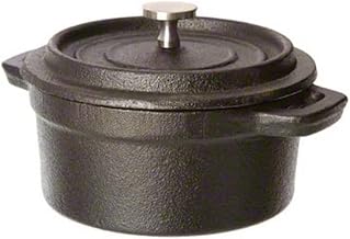 American Metalcraft CIPR42 Cast Iron Baking Dish, 9 Ounce, 4" Diameter x 1-5/8"H with Handles, Case of 12