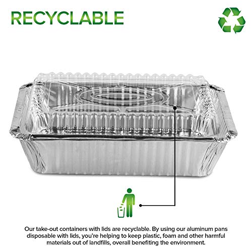 Stock Your Home 2 lb / 100 Pack / Silver Disposable Cookware