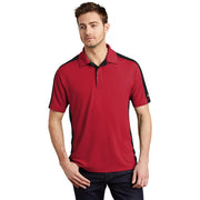® - Trax Polo. OG by OGIO – Signal Red/ Blacktop/ Silver Grey