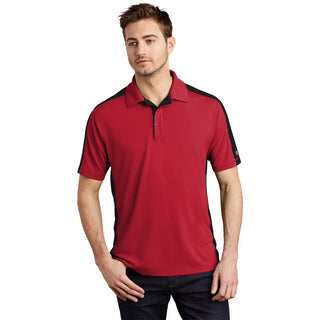 ® - Trax Polo. OG by OGIO – Signal Red/ Blacktop/ Silver Grey