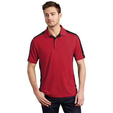 ® - Trax Polo. OG by OGIO – Signal Red/ Blacktop/ Silver Grey