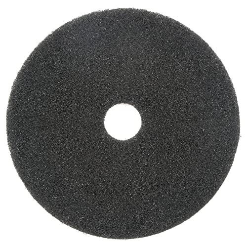 17" Black Stripping Pad by Global Industrial – 17.5"L x 17.5"W x 5"H, Wax, Black, Model 400117