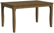 Starlight Canyon Home Brown Dinette Table with 18-Inch Self-Storing Butterfly Leaf, Solid Asian Hardwood, Transitional Style, Adjustable Length, Fits Up to 6