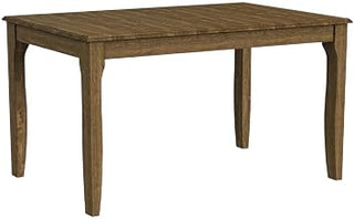 Starlight Canyon Home Brown Dinette Table with 18-Inch Self-Storing Butterfly Leaf, Solid Asian Hardwood, Transitional Style, Adjustable Length, Fits Up to 6