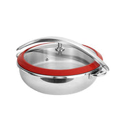 6 Quart Orbit Chafing Pot by Eastern Tabletop – 6 Quarts, Red, Model 5996RR