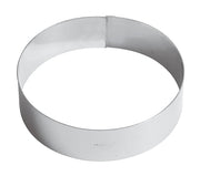 Mousse Ring up to 16 inches by PADERNO – Diametro 16 cm, Stainless Steel, Silver, Model 47532-16