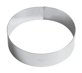 Mousse Ring up to 16 inches by PADERNO – Diametro 16 cm, Stainless Steel, Silver, Model 47532-16