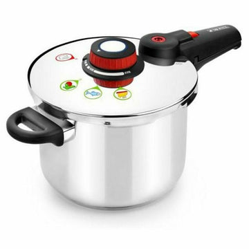 Selecta Stainless Steel Fast Pressure Cooker by Monix – 8.5 Quarts, 8 liters, Stainless steel, Silver, Model M790001