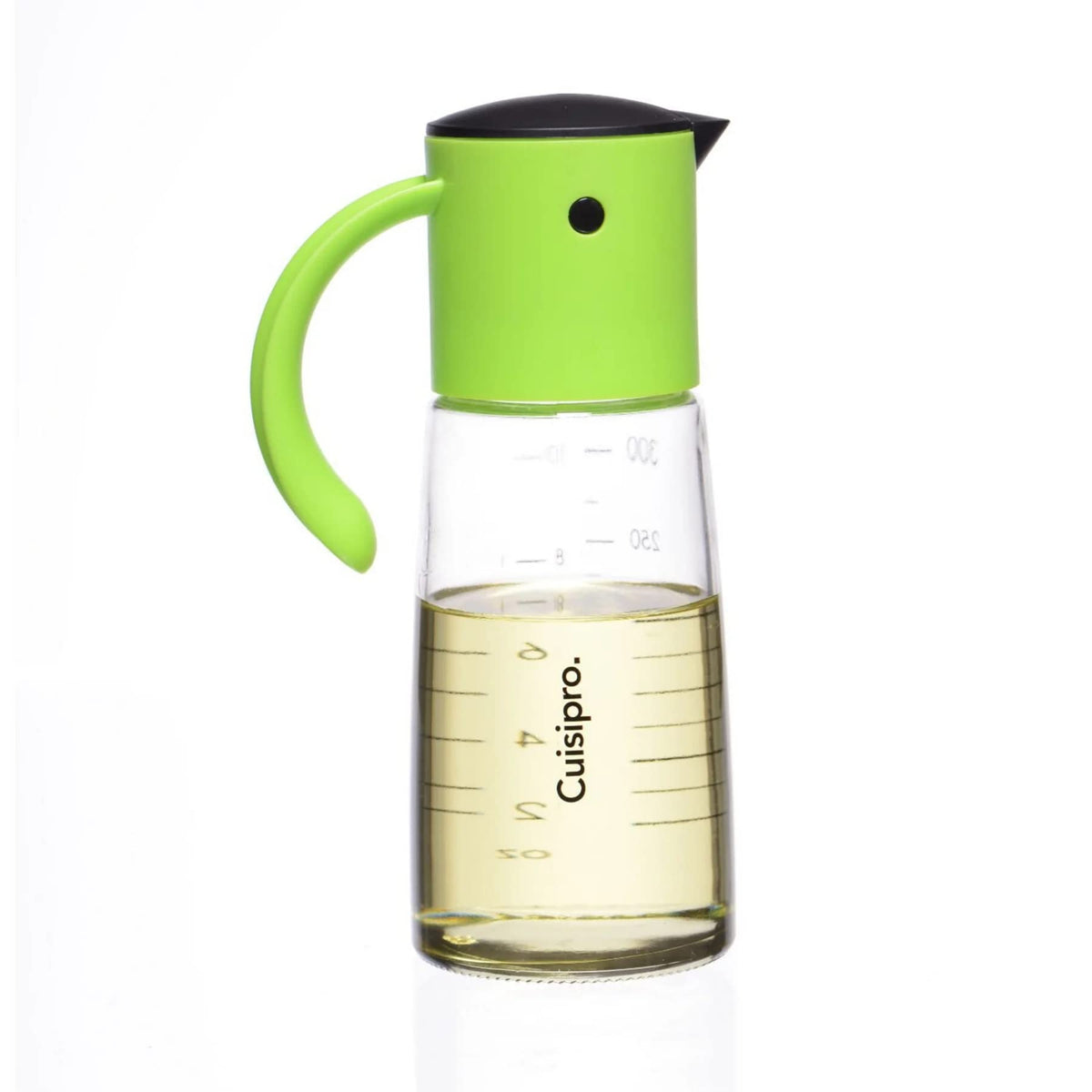 Oil & Vinegar No-Drip Dispenser Green 300ml by Cuisipro – 10.1 Ounces, 300 milliliters, Glass, Green, Model 74783204