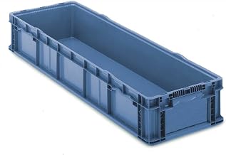 ORBIS Stakpak Plastic Long Stacking Container, 48 x 15 x 7-1/2, Blue