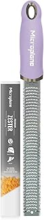 Microplane Premium Classic Zester Grater in Lavendar Bloom - Vibrant Color | Lemon Zester tool, Cheese & Vegetable Grater | For Citrus, Parmesan Cheese, Garlic, Ginger | Stainless Steel Blade