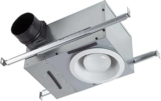 Broan-NuTone 744L Recessed Light Ventilation Fan, Selectable Speed 50-80 CFM, 0.3-2 Sones, White