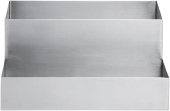 HUBERT Condiment Holder Stainless Steel 2-Tier - 9 3/4"L x 8"W x 4 1/2"H